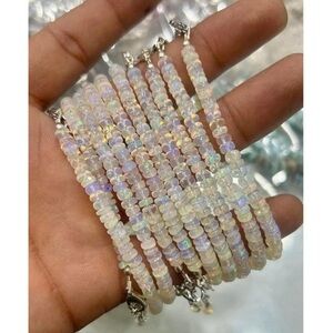 Ethiopian Opal Beaded Bracelets set of 2